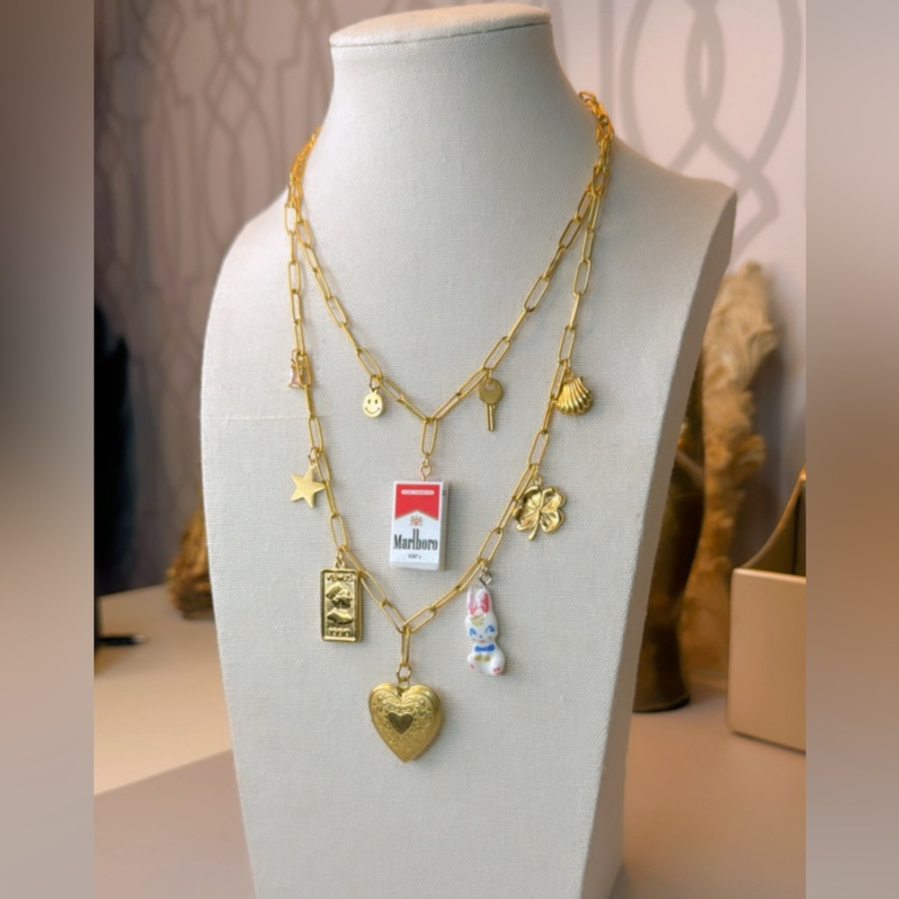 Gold Charm Necklace